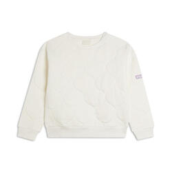 Sweat-shirt pour filles texturé avec logo sur la manche