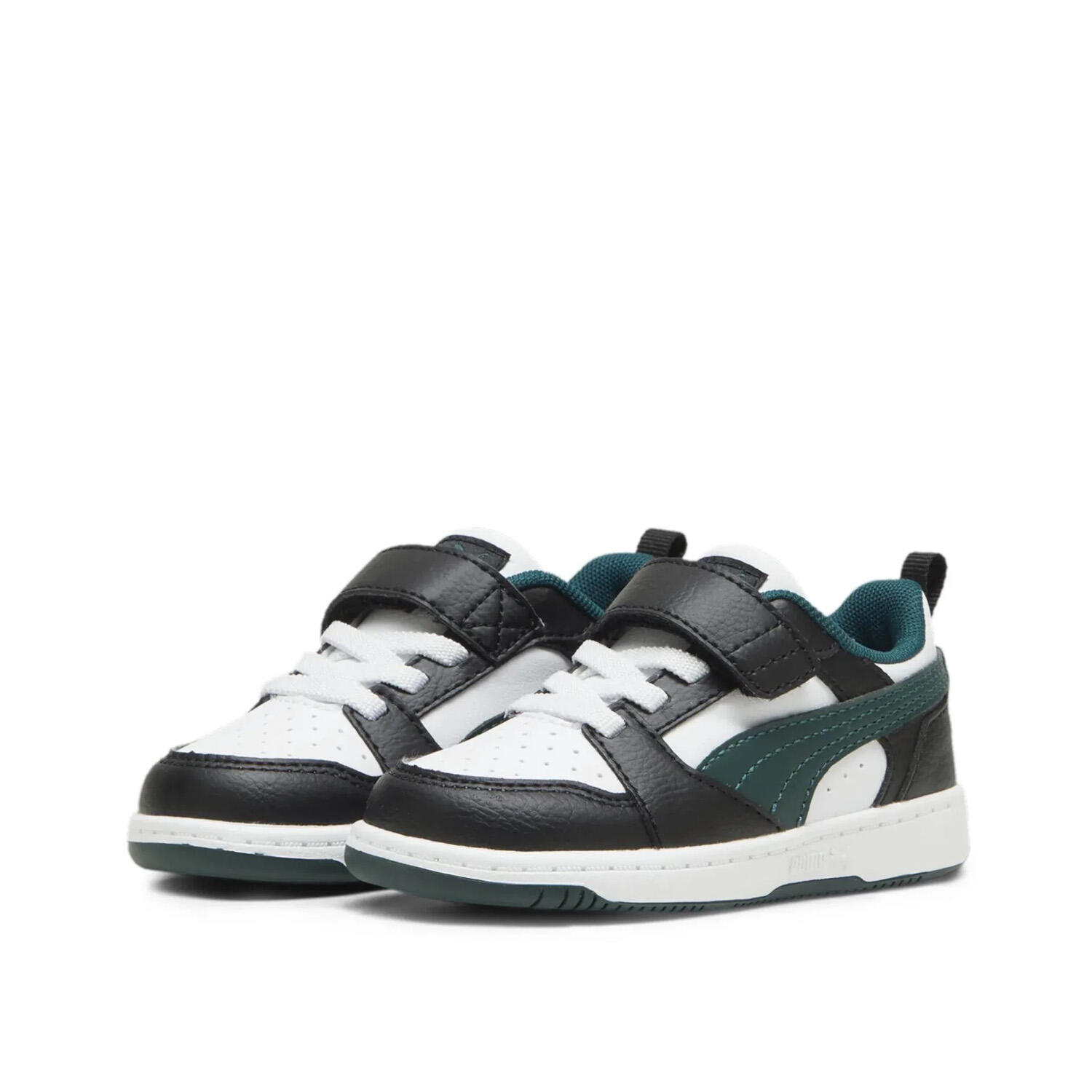 Puma - Rebound v6 lo bco/noir/vert 397420-15 2/3