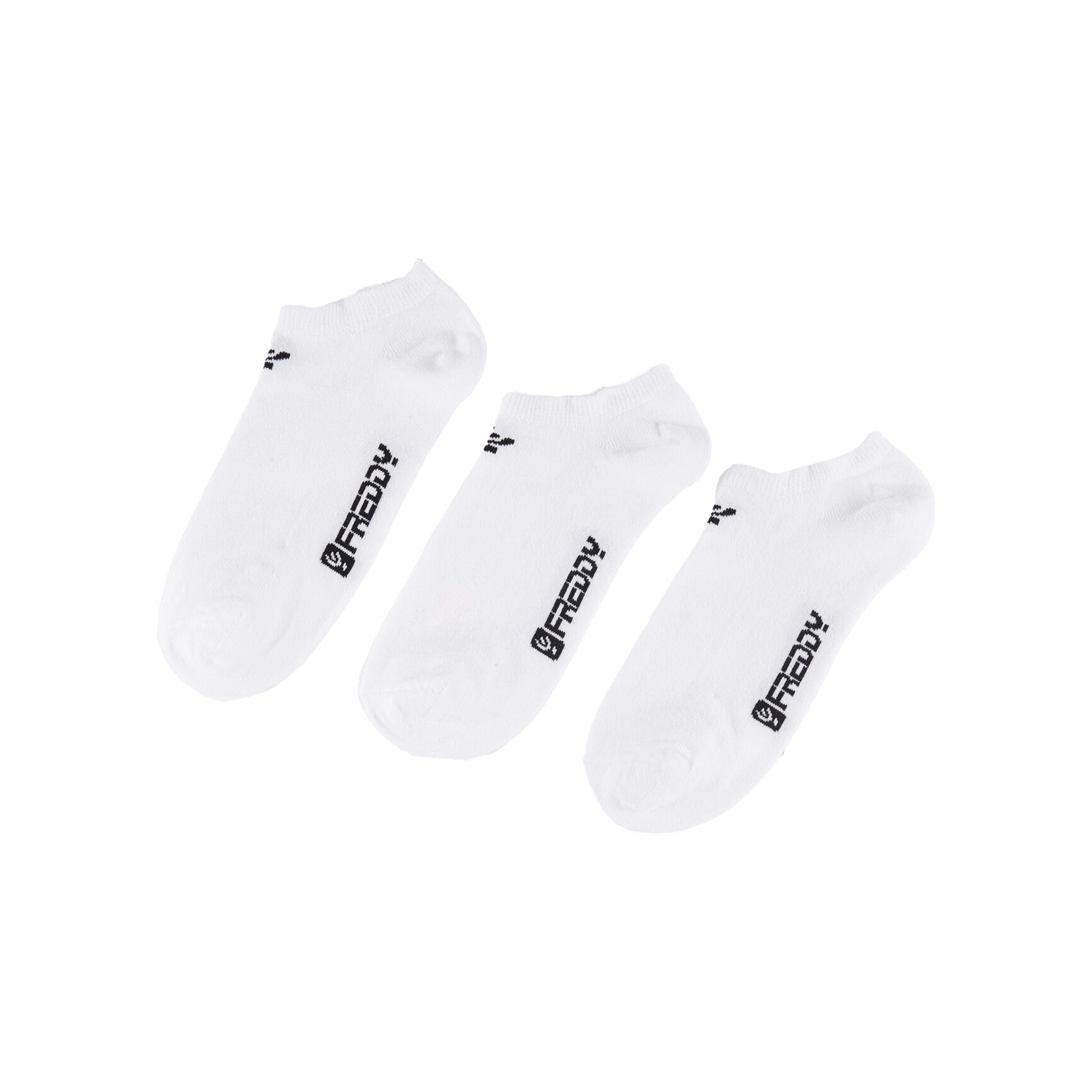 Freddy - Pack De 3 Socquettes Femme En Coton Mélangé - Chaussettes - Blanc - 36/39 - Decathlon