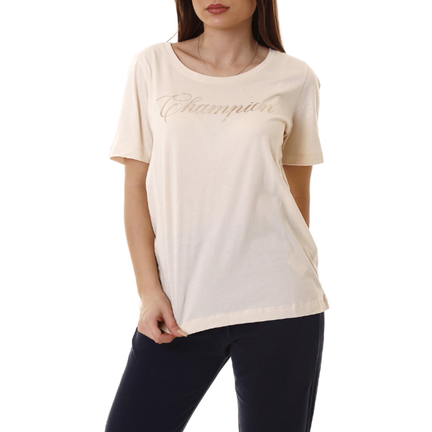 Champion - T-shirt Beige 117278-YS014 1/2