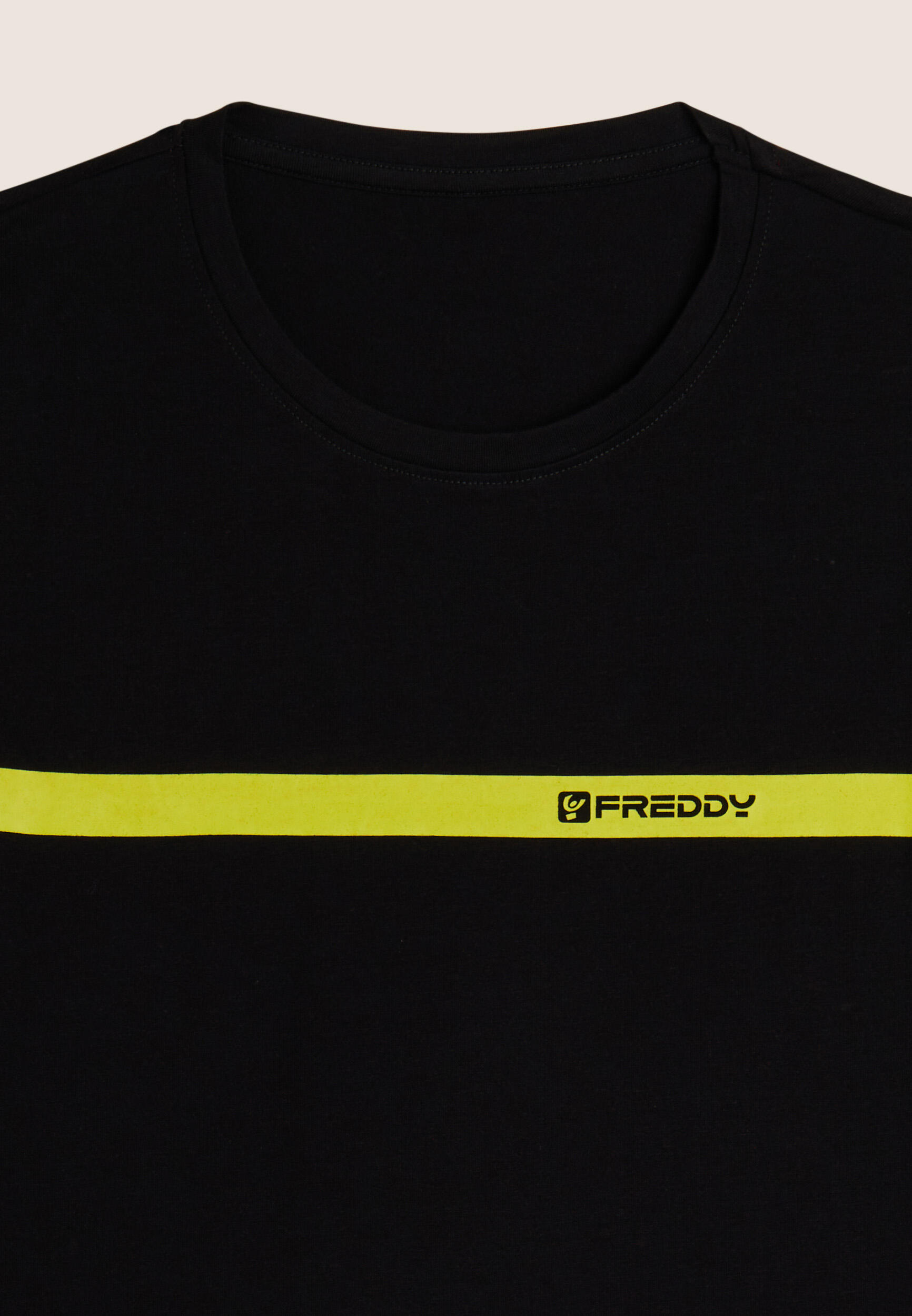 T-shirt Uomo con Banda a Contrasto e Logo FREDDY 3/3
