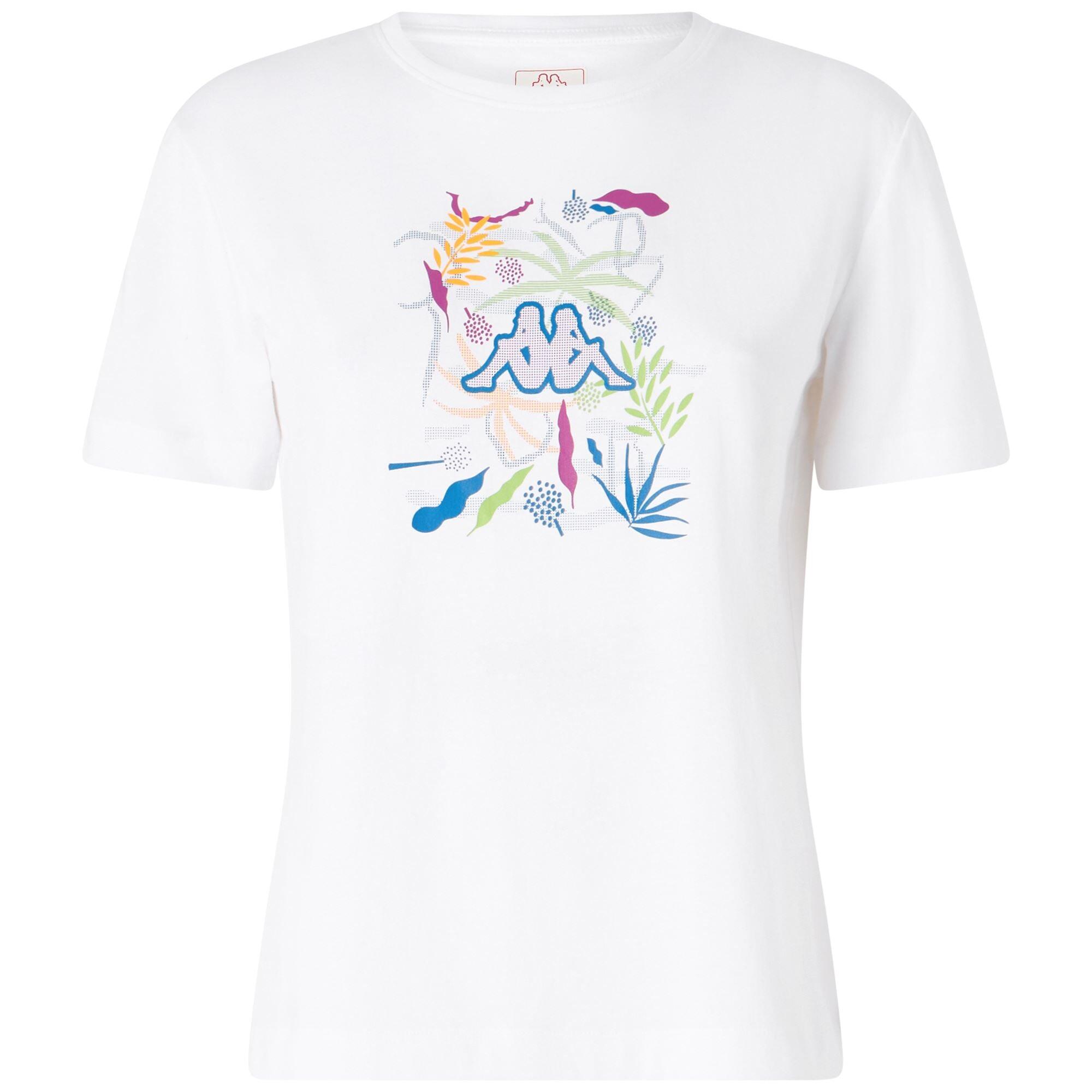 T-shirt branco Kappa Gamino Graphik feminino 2/7