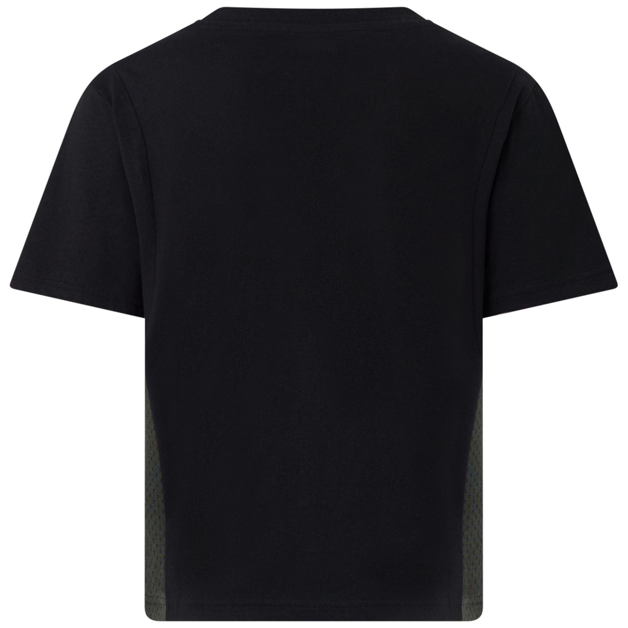 Camiseta Kappa mujer algodón negro deportiva 4/7