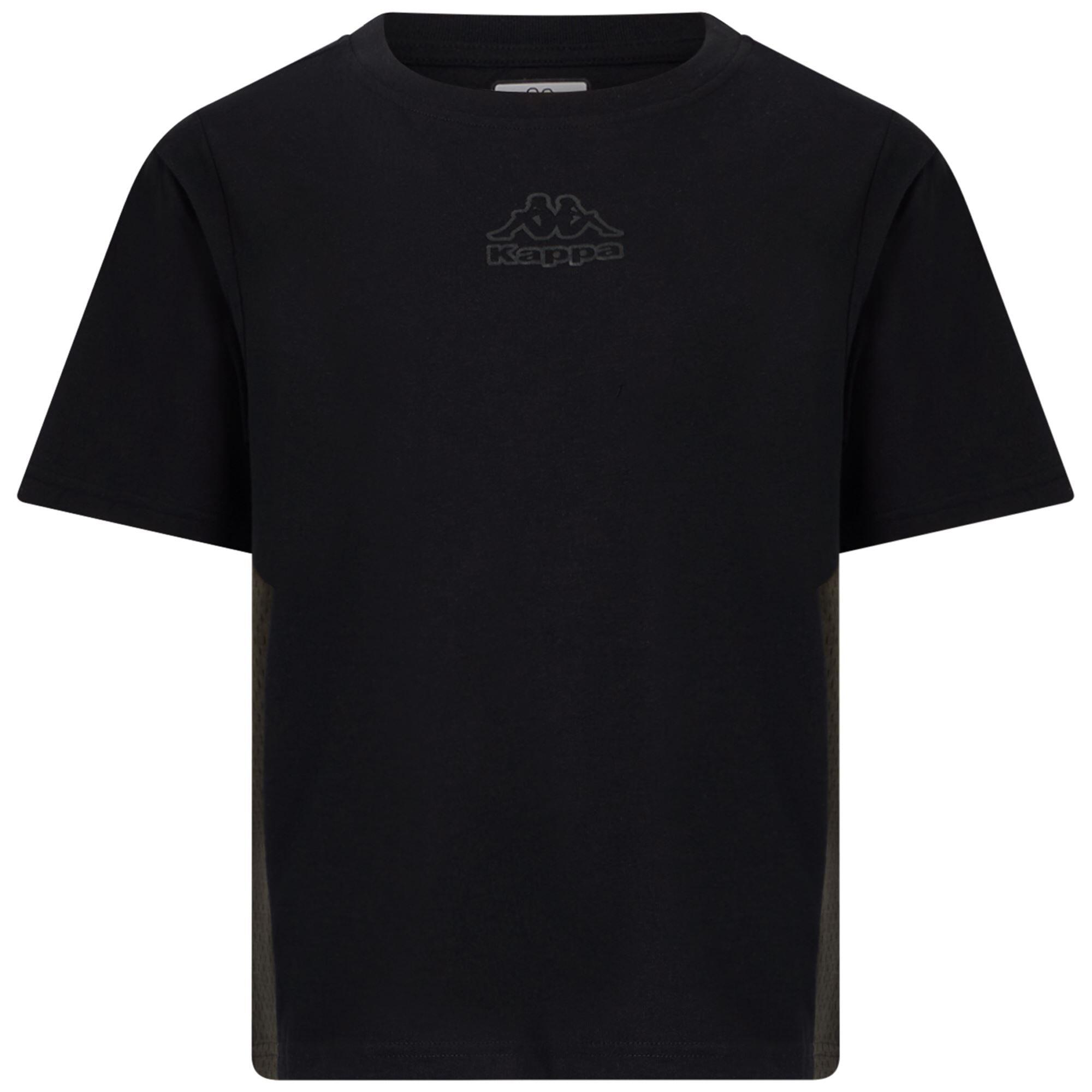 Camiseta Kappa mujer algodón negro deportiva 2/7