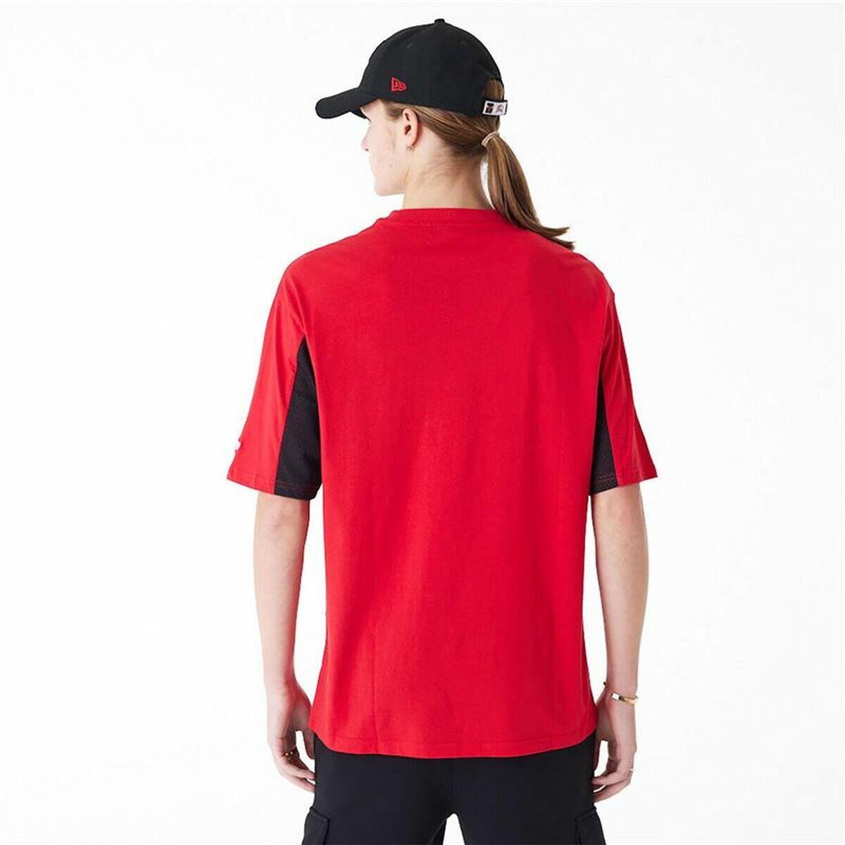 Maglia a Maniche Corte Uomo New Era NBA MESH PANEL OS TEE CHIBU 60435481  Rosso 2/5