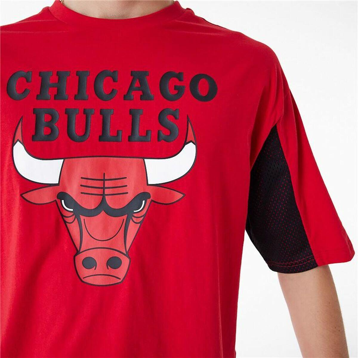 Maglia a Maniche Corte Uomo New Era NBA MESH PANEL OS TEE CHIBU 60435481  Rosso 5/5