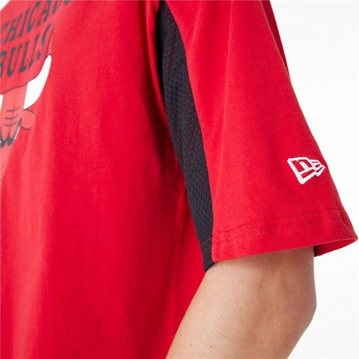 Maglia a Maniche Corte Uomo New Era NBA MESH PANEL OS TEE CHIBU 60435481  Rosso 3/5