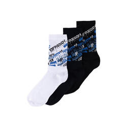 Pack de 3 chaussettes mi-hautes avec tige à motifs