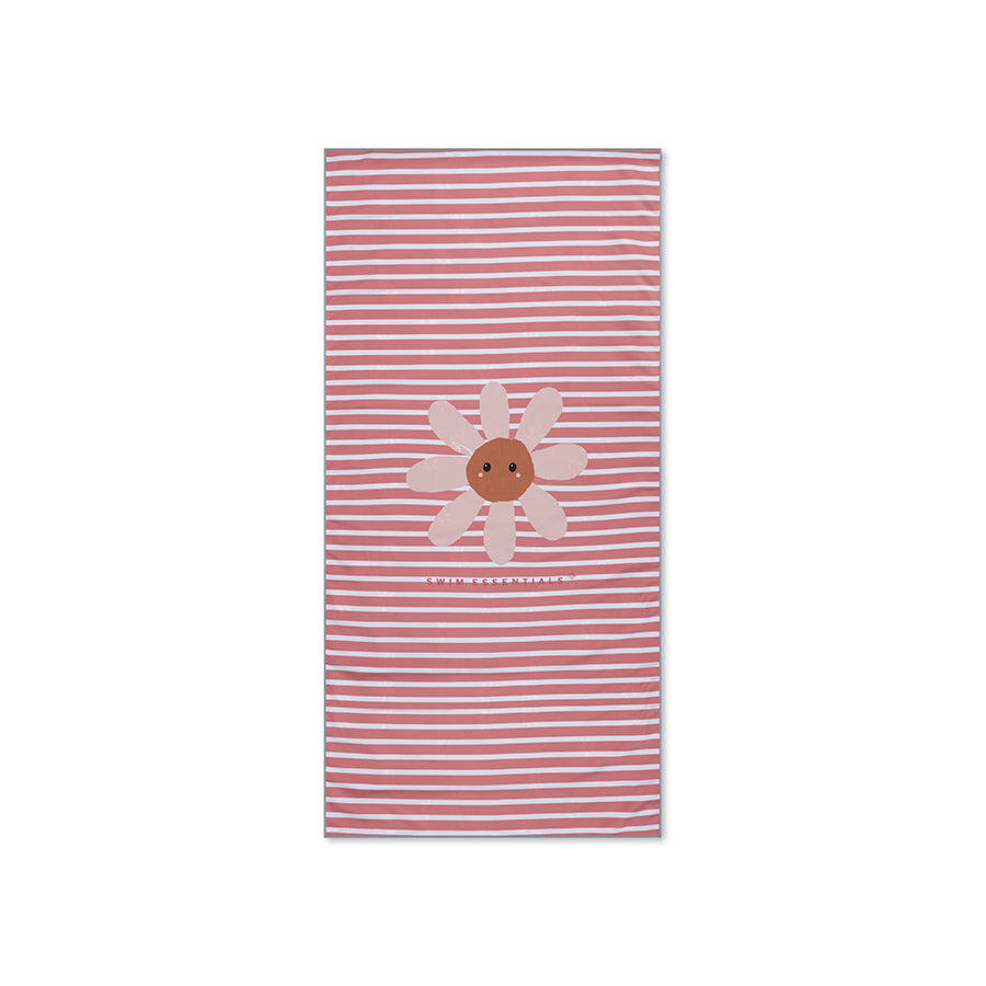 Serviette de plage microfibre - Bleu - Fleurs de marguerite 135 x 65 cm 5/5