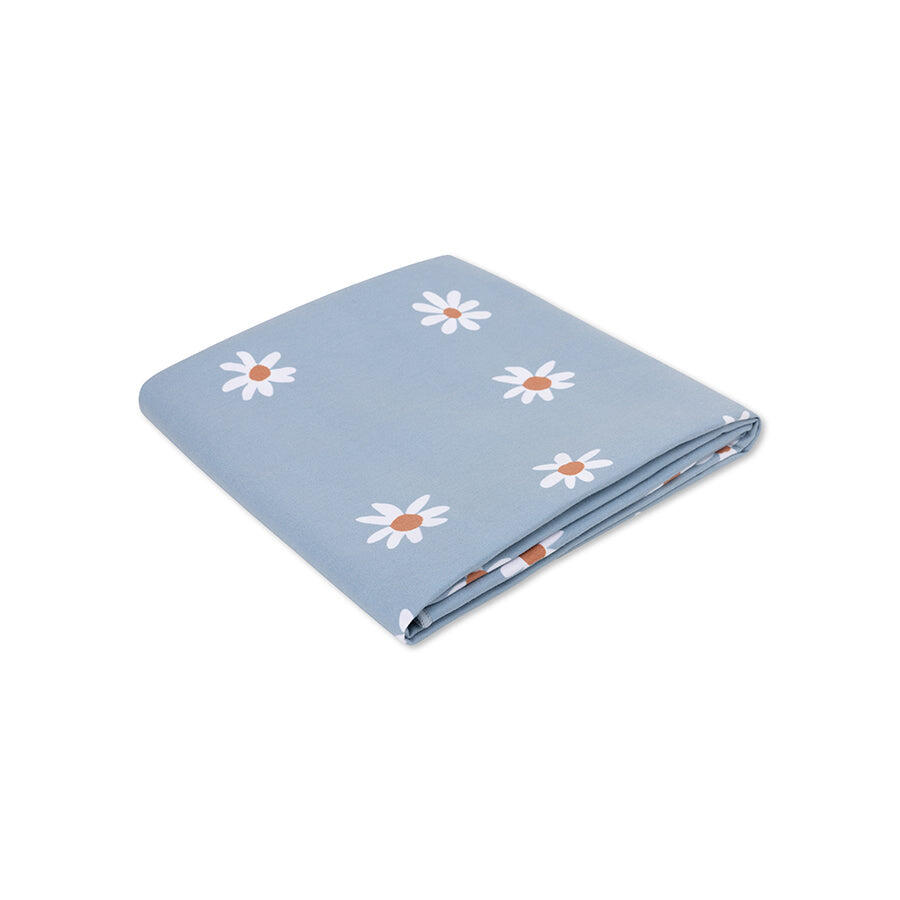 Serviette de plage microfibre - Bleu - Fleurs de marguerite 135 x 65 cm 4/5