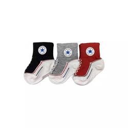 Chaussettes Converse Lightweight pack de 3 Rouge pour Enfant