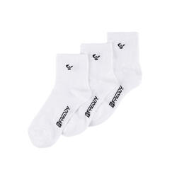 Pack de 3 chaussettes femme en coton mélangé, coupe cheville
