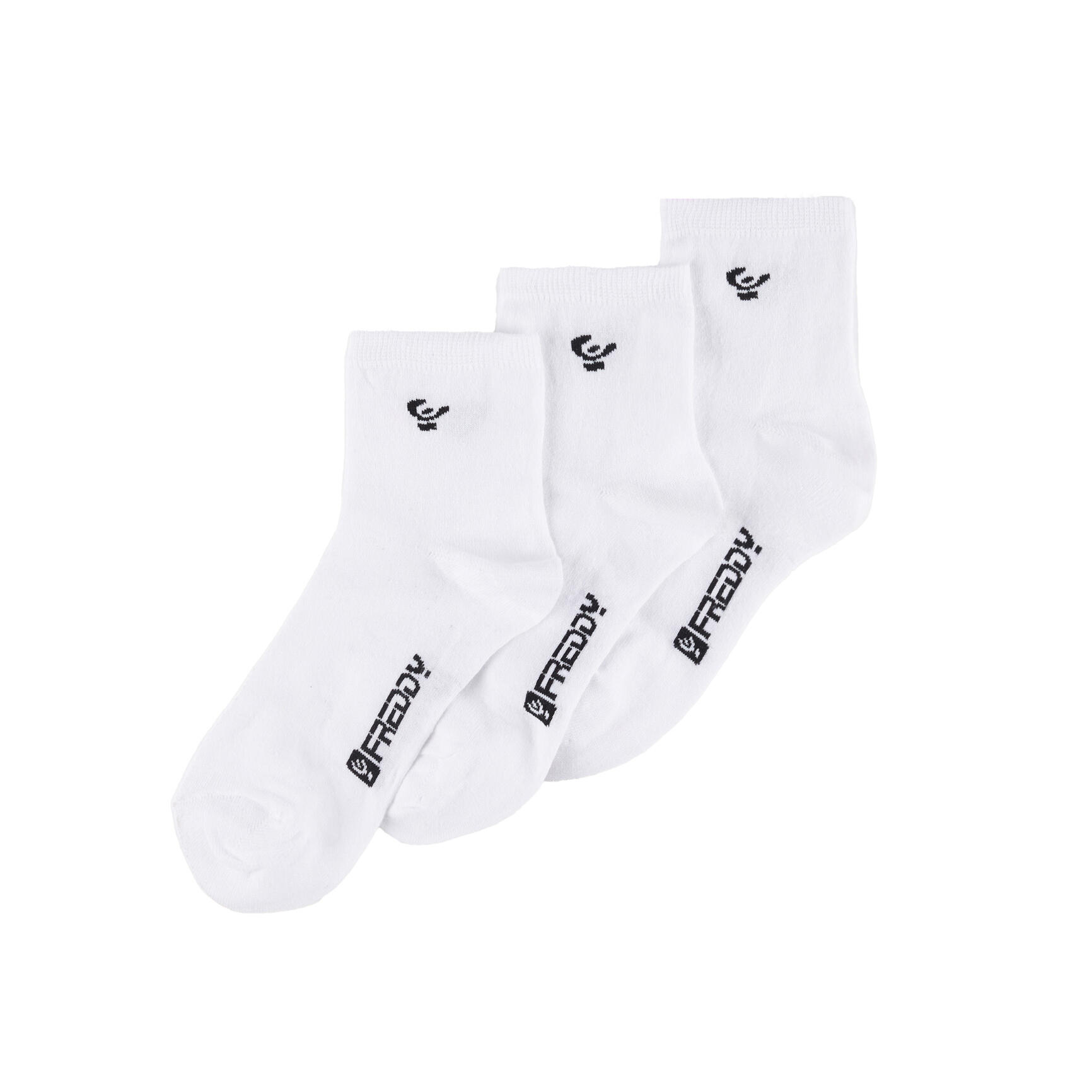 Freddy - Pack De 3 Chaussettes Femme En Coton Mélangé, Coupe Cheville - Chaussettes - Blanc - 36/39 - Decathlon