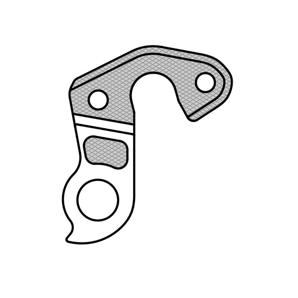 Patte derailleur alu  adaptable    cadre scott (gh - 212) 5/6