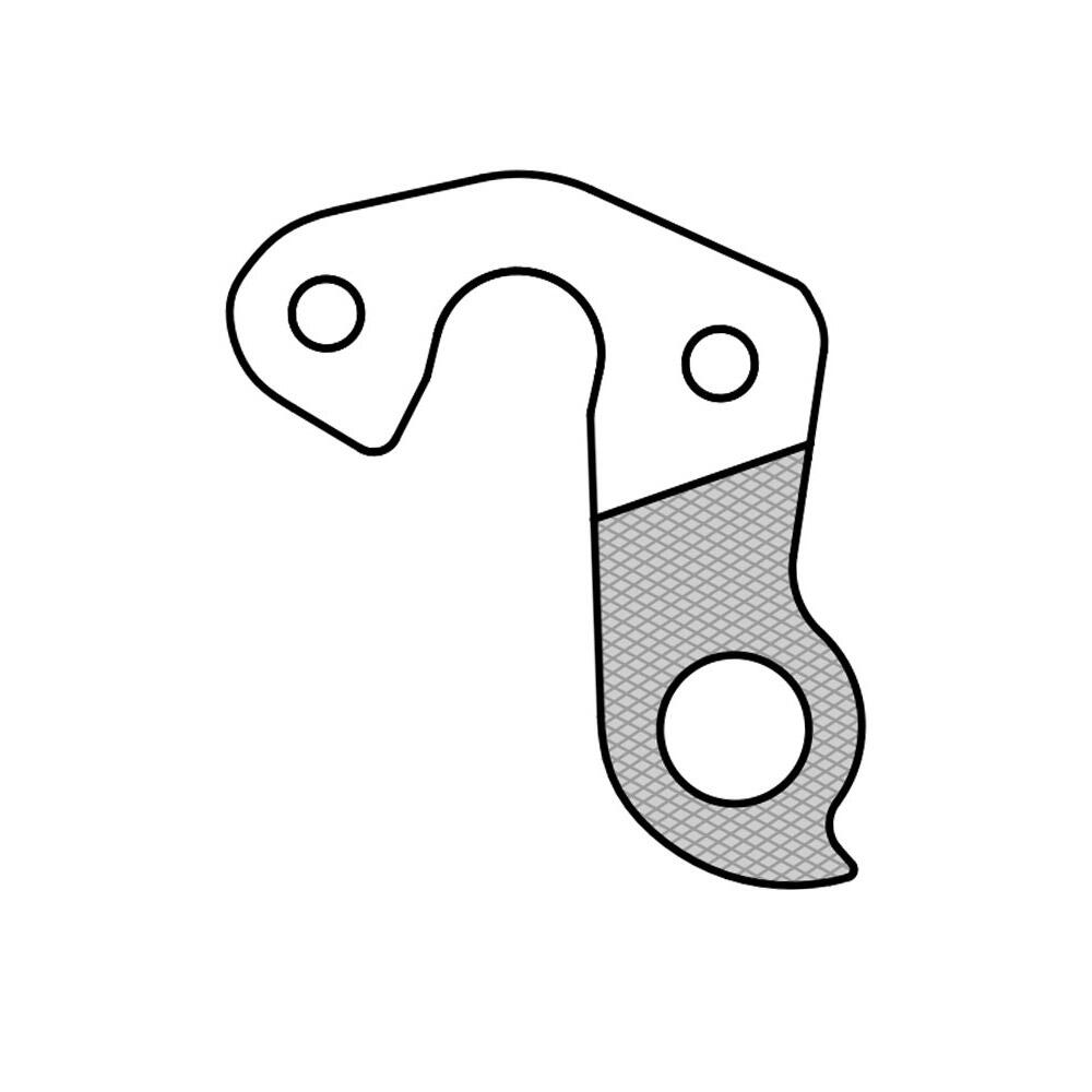 Patte derailleur alu  adaptable    cadre scott (gh - 212) 4/6
