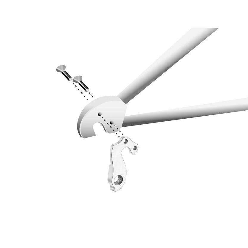 Union GH-153 gancio cambio con viti M5x0,8 (2 pz) in alluminio. 5/6