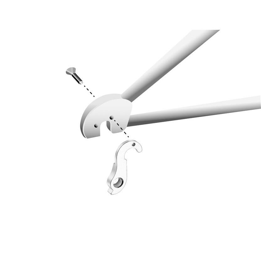 Union GH-105 gancio cambio con vite M3x0.5. 5/6