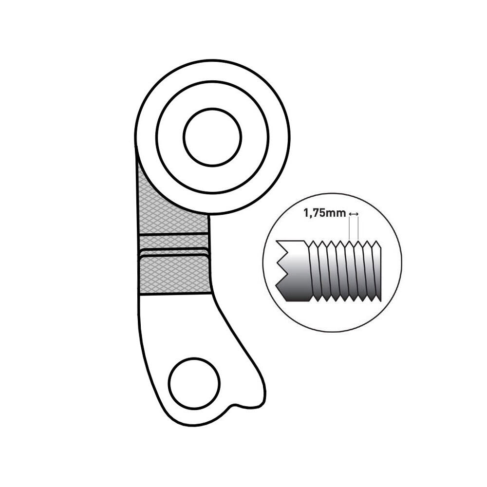 Patte de derailleur alu Marwi bulls gh - 249 (vendu a l'unite) 5/6