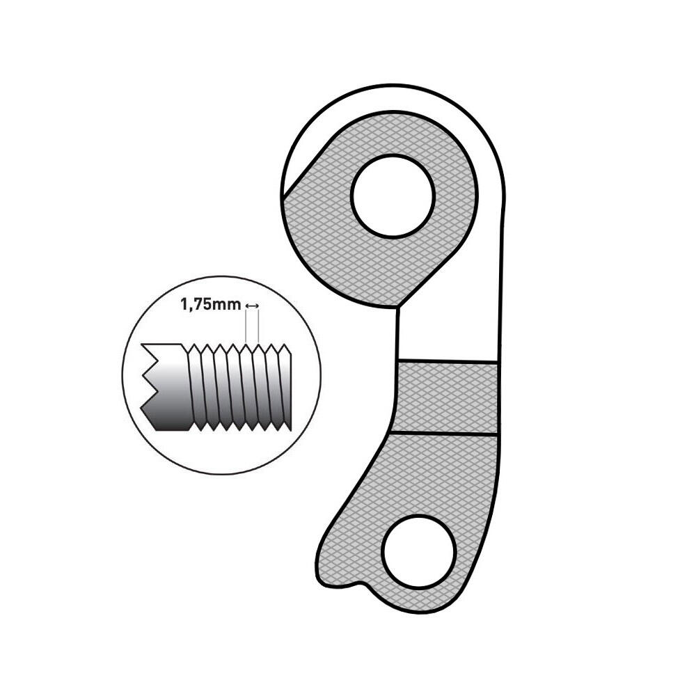 Patte de derailleur alu Marwi bulls gh - 249 (vendu a l'unite) 4/6