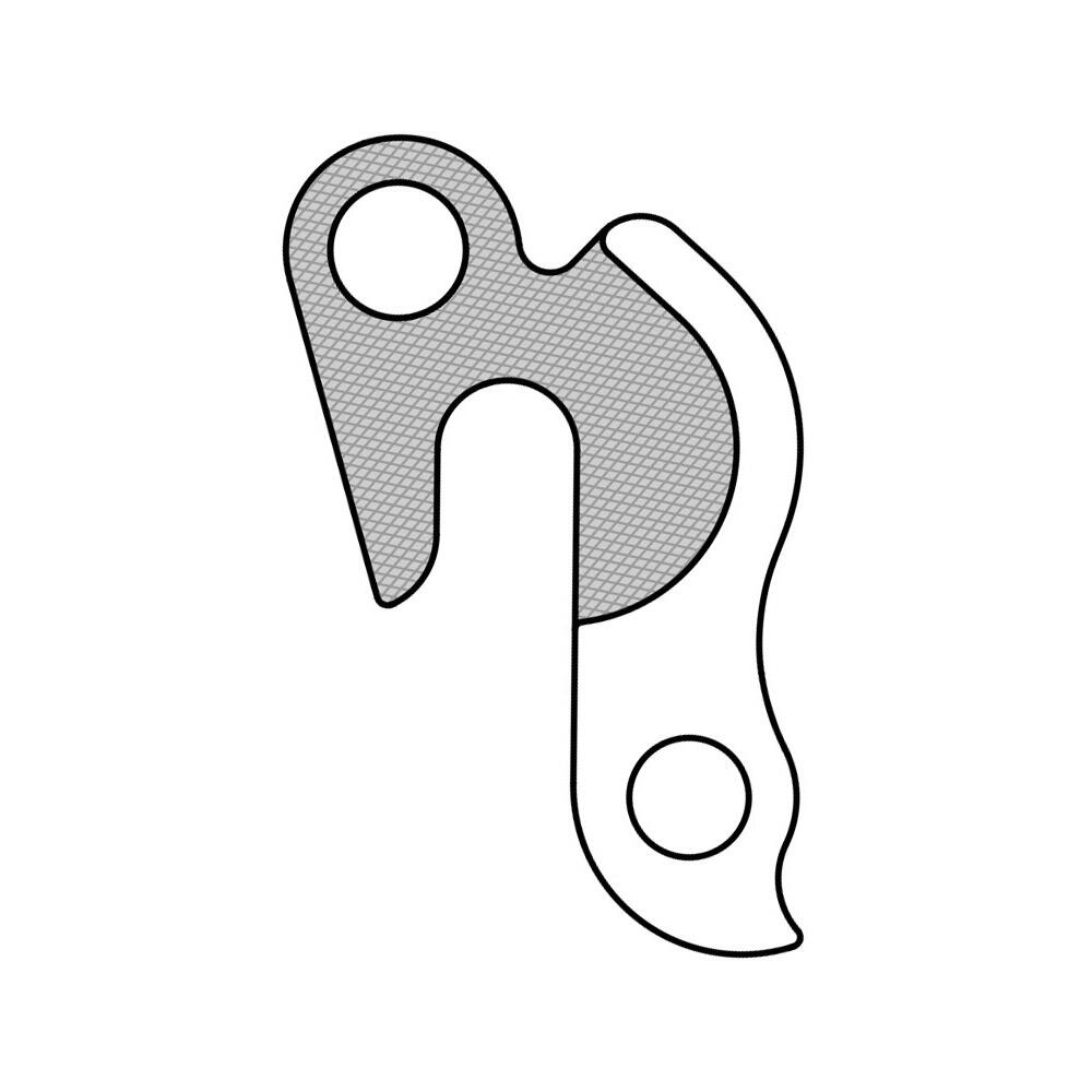 Patte derailleur alu  adaptable    cadre wilier (gh - 239) 4/6