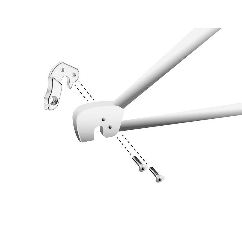 Union Marwi GH-010 piastrina cambio in alluminio con vite M5x0,8. 5/6
