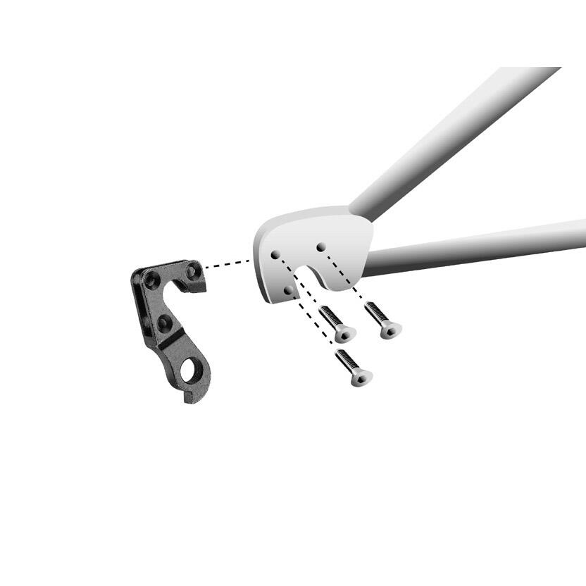 Union DeRailleurpad GH-107 con Tornillos M3x0.9 5/6