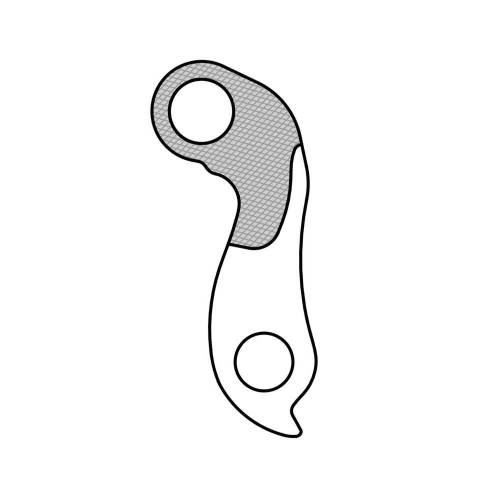 Patte derailleur alu  adaptable    cadre fuji (gh - 228) 4/6