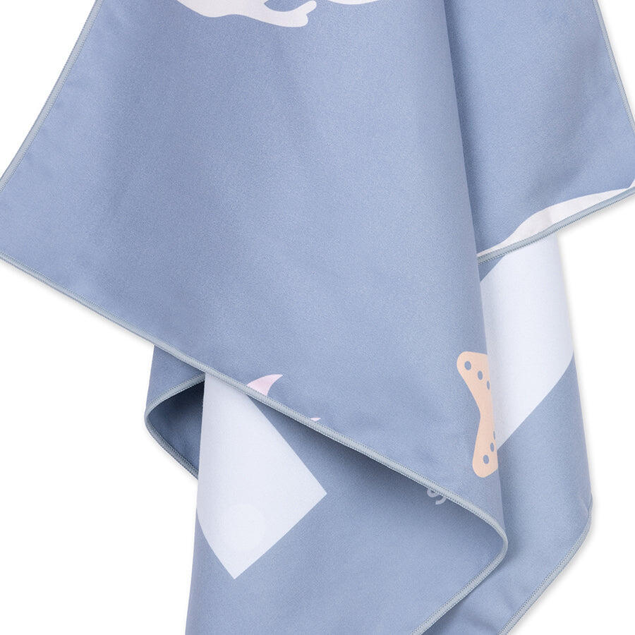 Serviette de plage microfibre - bleu - Coral Bliss - 135 x 65 cm 3/7