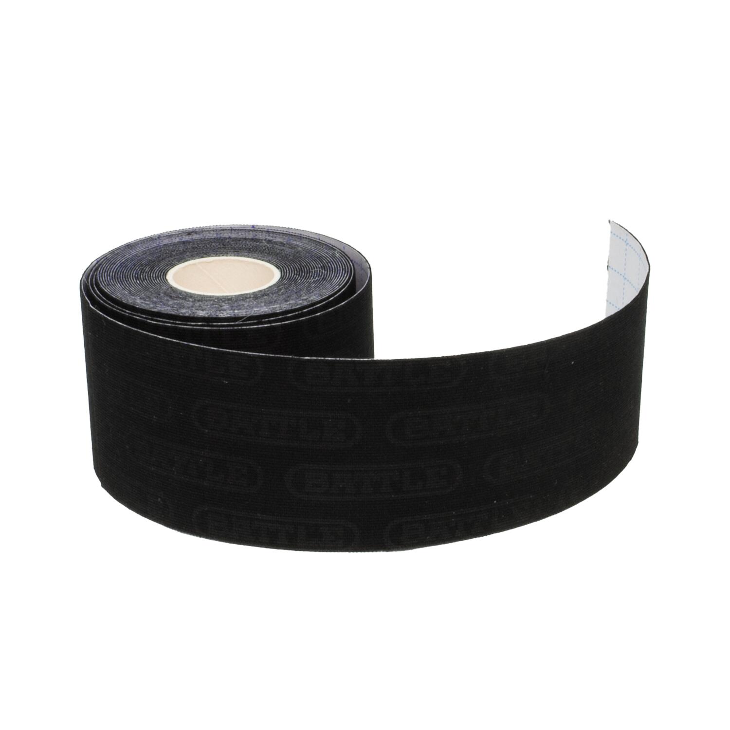 FOCUS FITNESS Kinesiotape - Sport tape - 5 m x 5 cm - Zwart