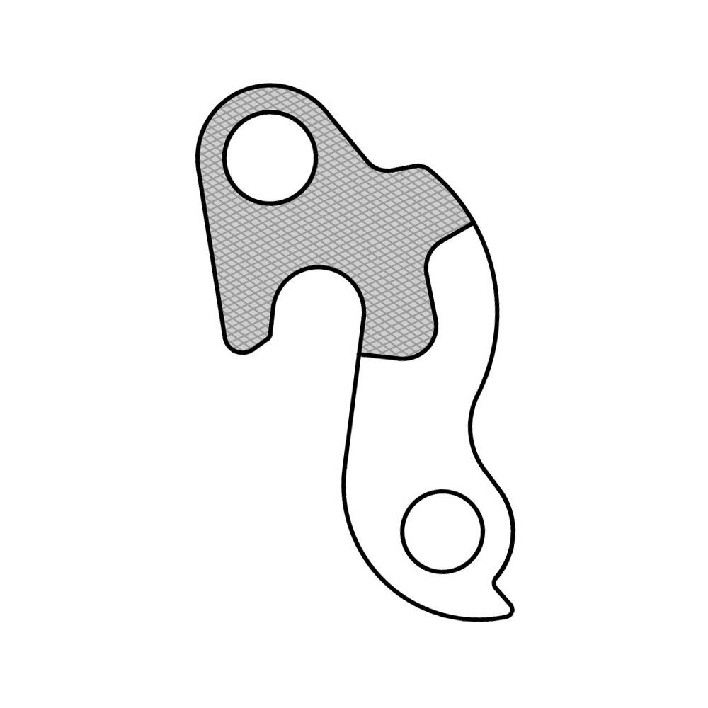 Patte derailleur alu  adaptable    cadre bmc (gh - 237) 4/6
