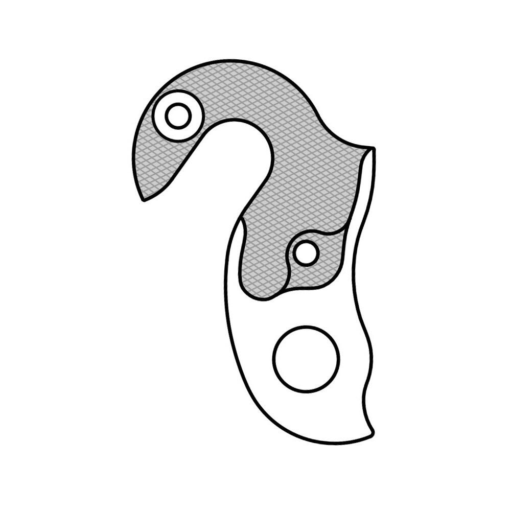Patte de dérailleur gh-208 colnago 4/6