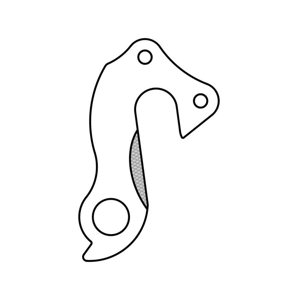 Patte derailleur alu  adaptable    cadre bulls (gh - 254) 5/6