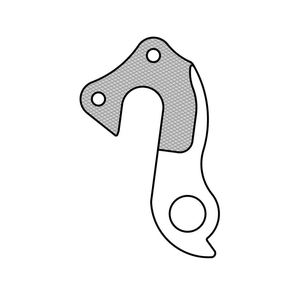 Patte derailleur alu  adaptable    cadre bulls (gh - 254) 4/6
