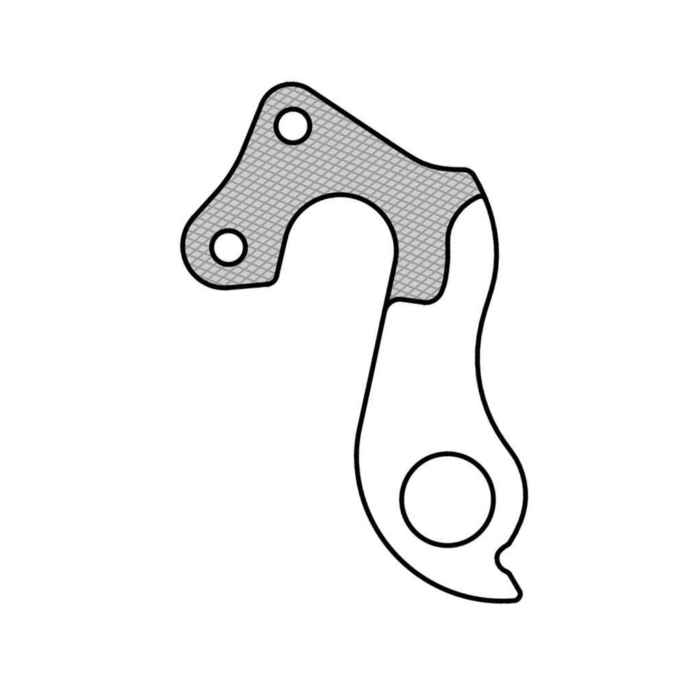 Union GH-220 Gancio deragliatore in alluminio per Focus, Raleigh e Wilier. 4/6