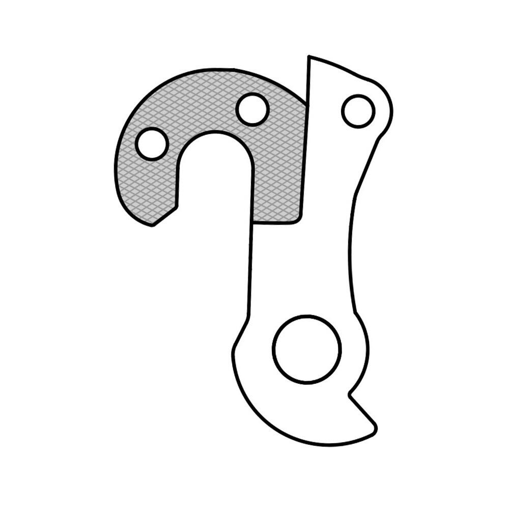 Patte derailleur alu  adaptable    cadre giant (gh - 259) 4/6