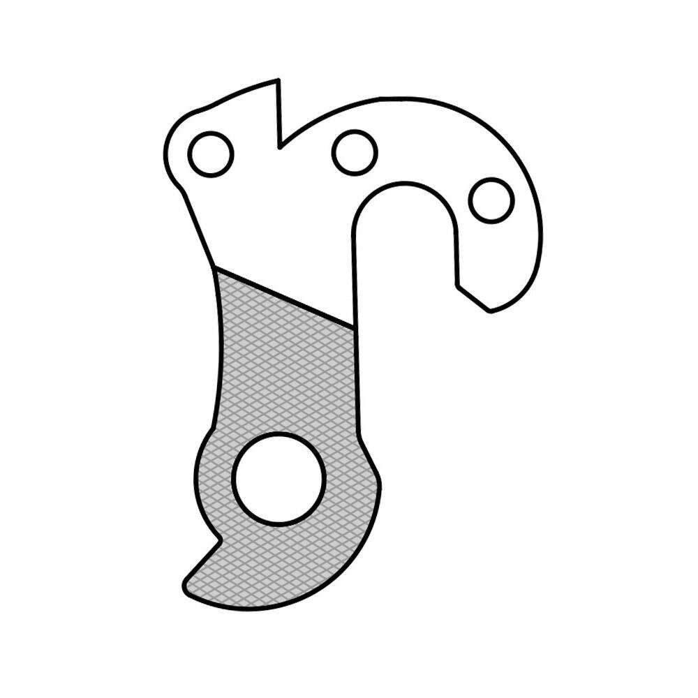 Patte derailleur alu  adaptable    cadre giant (gh - 259) 5/6