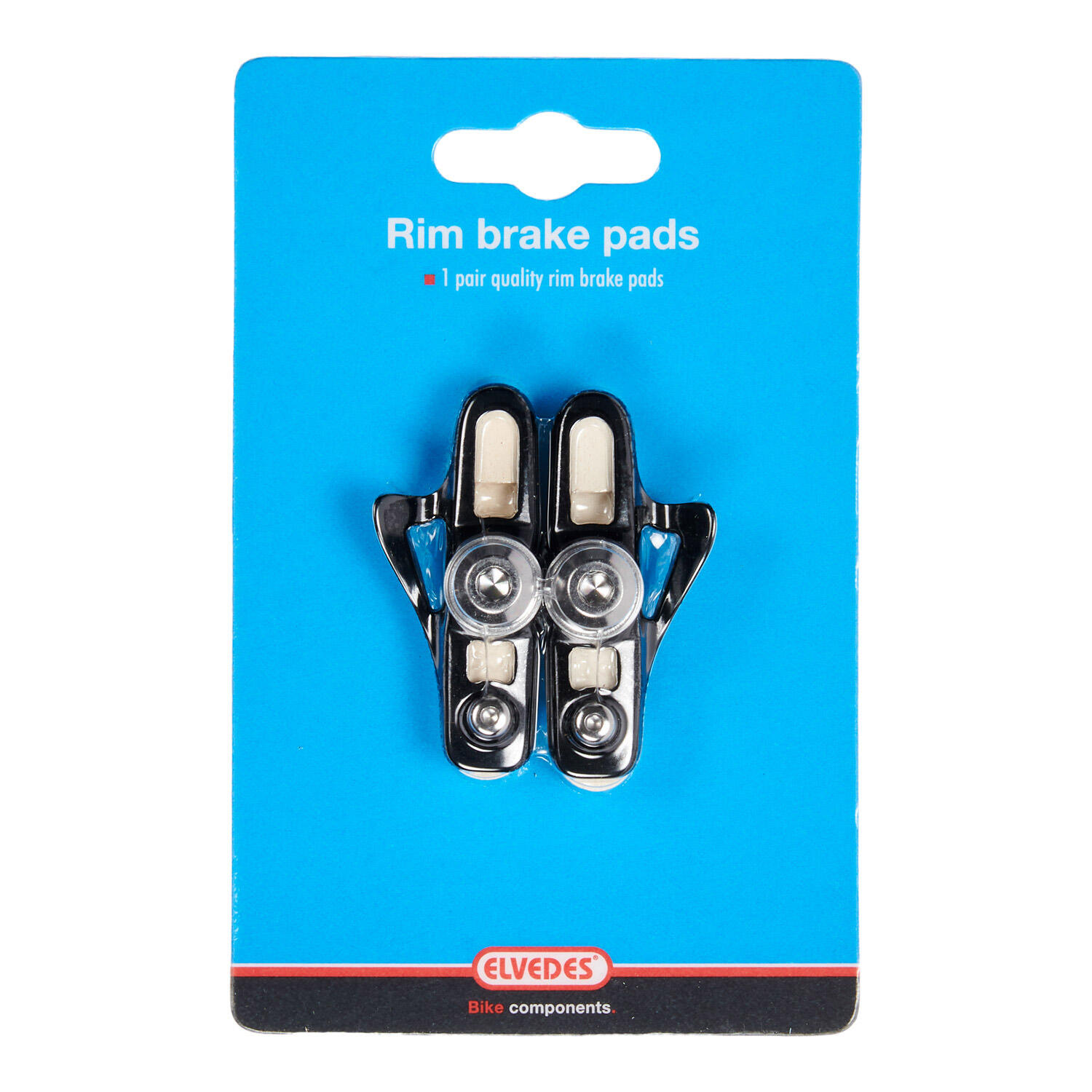 Paire de patins de frein plus portes patins Alu Elvedes Shimano 2/2