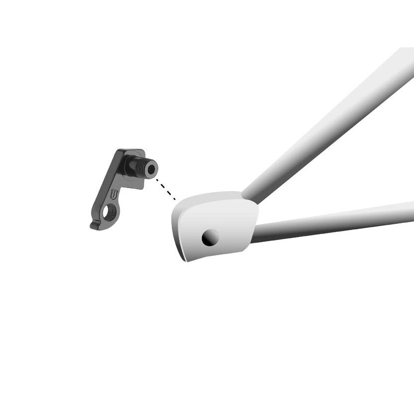 Patte derailleur alu  adaptable    cadre trek (gh - 188) 4/5