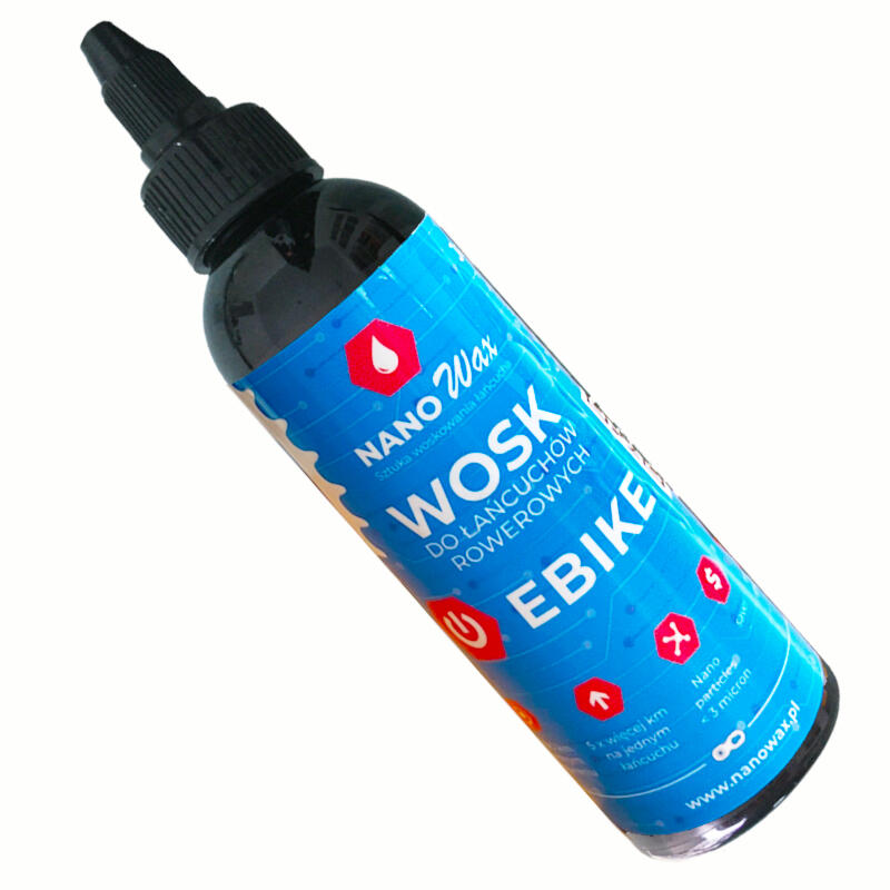 Wosk do łańcucha rowerowego w płynie E-BIKE NanoWax 100ml na każdą pogodę