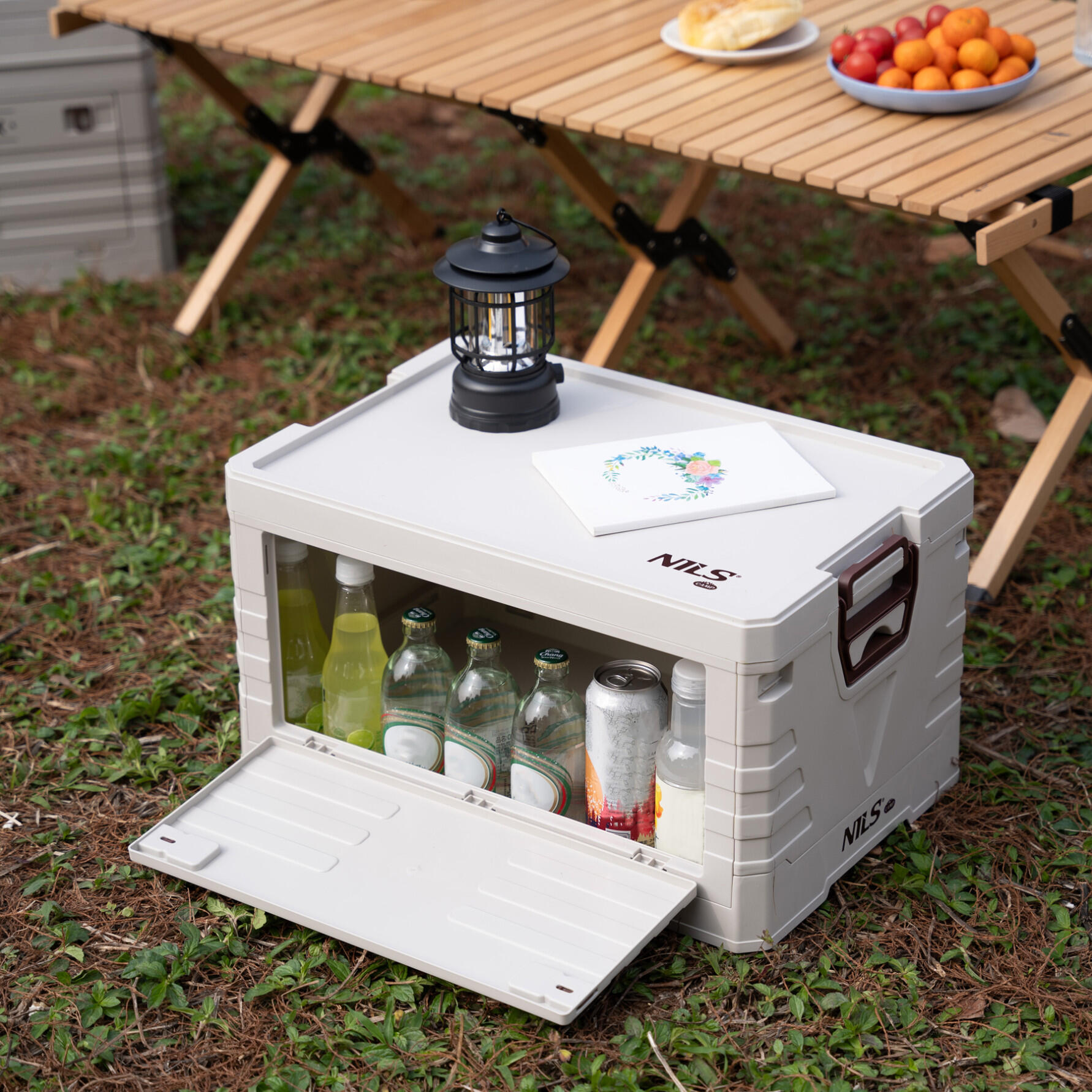 Coffre de camping pliable avec couvercle 50 L NCB4004 NILS CAMP 5/7