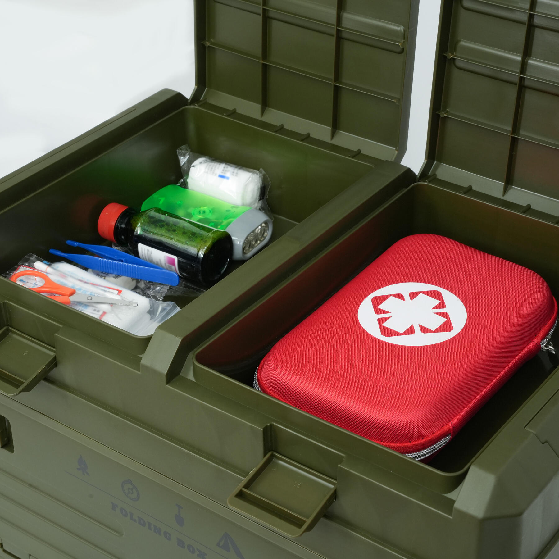 ROCKBROS Qunature Campingbox, opbergdoos met deksel, opvouwbare