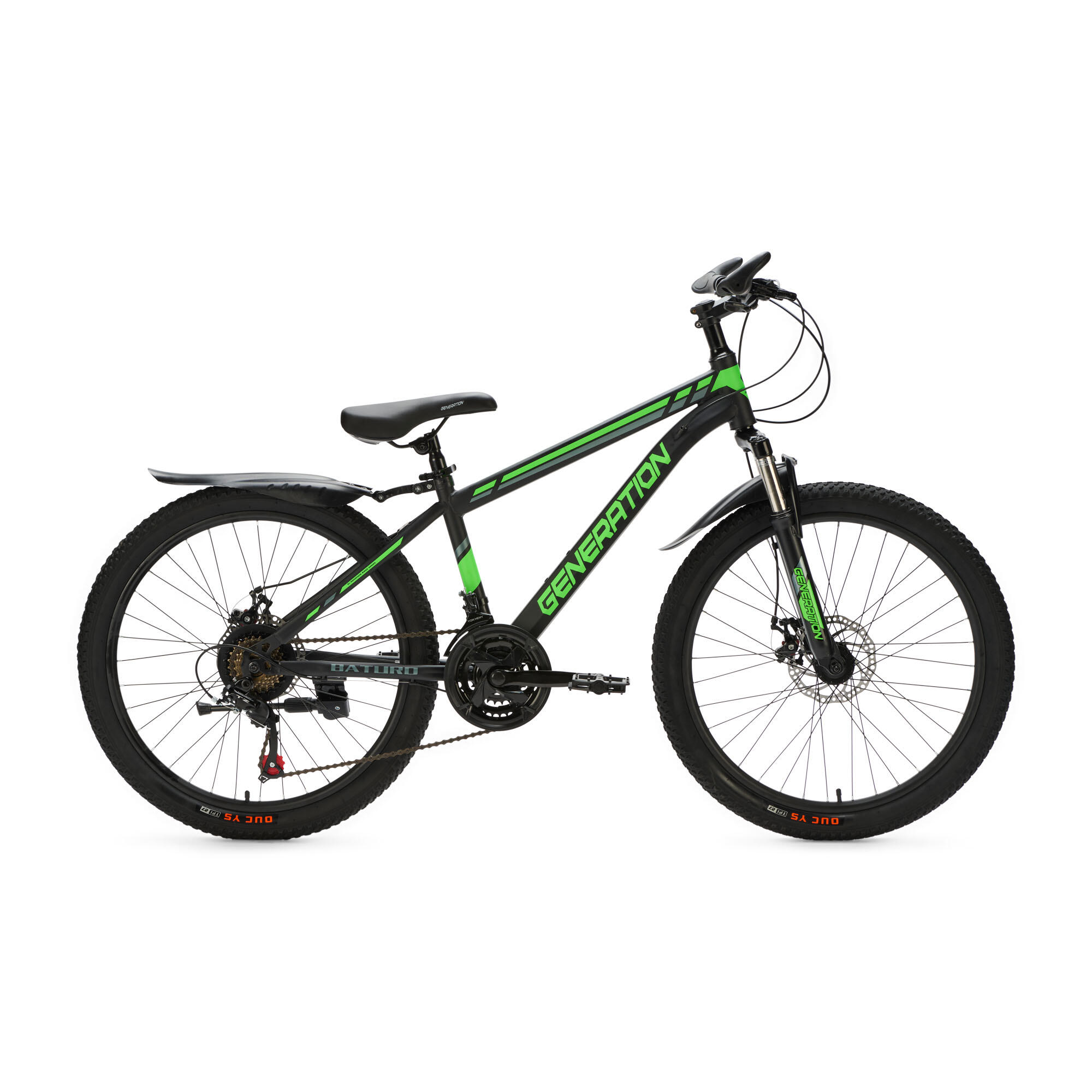 GENERATION Generation Baturo mountainbike 24 inch - Groen - Spatborden