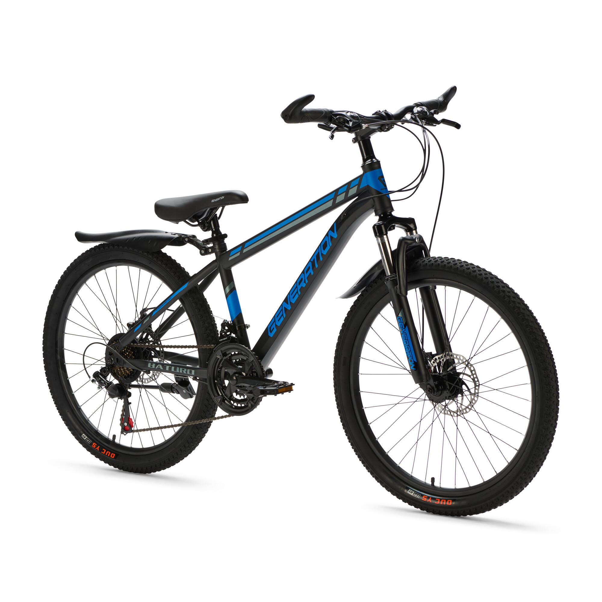 Generation Baturo mountainbike 24 inch - Blauw - Spatborden 3/5