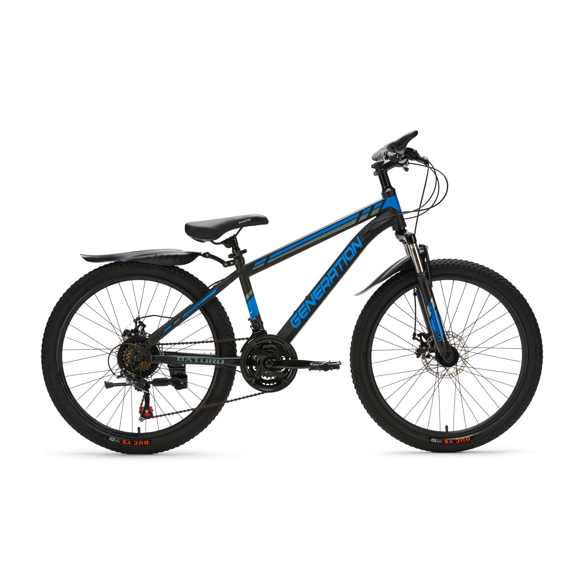 Generation Baturo Mountainbike 24 Zoll  Blau  Schutzbleche