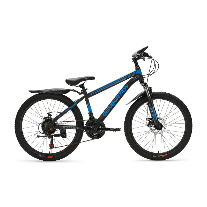 Generation Baturo VTT 24 pouces - Bleu - Garde-boue