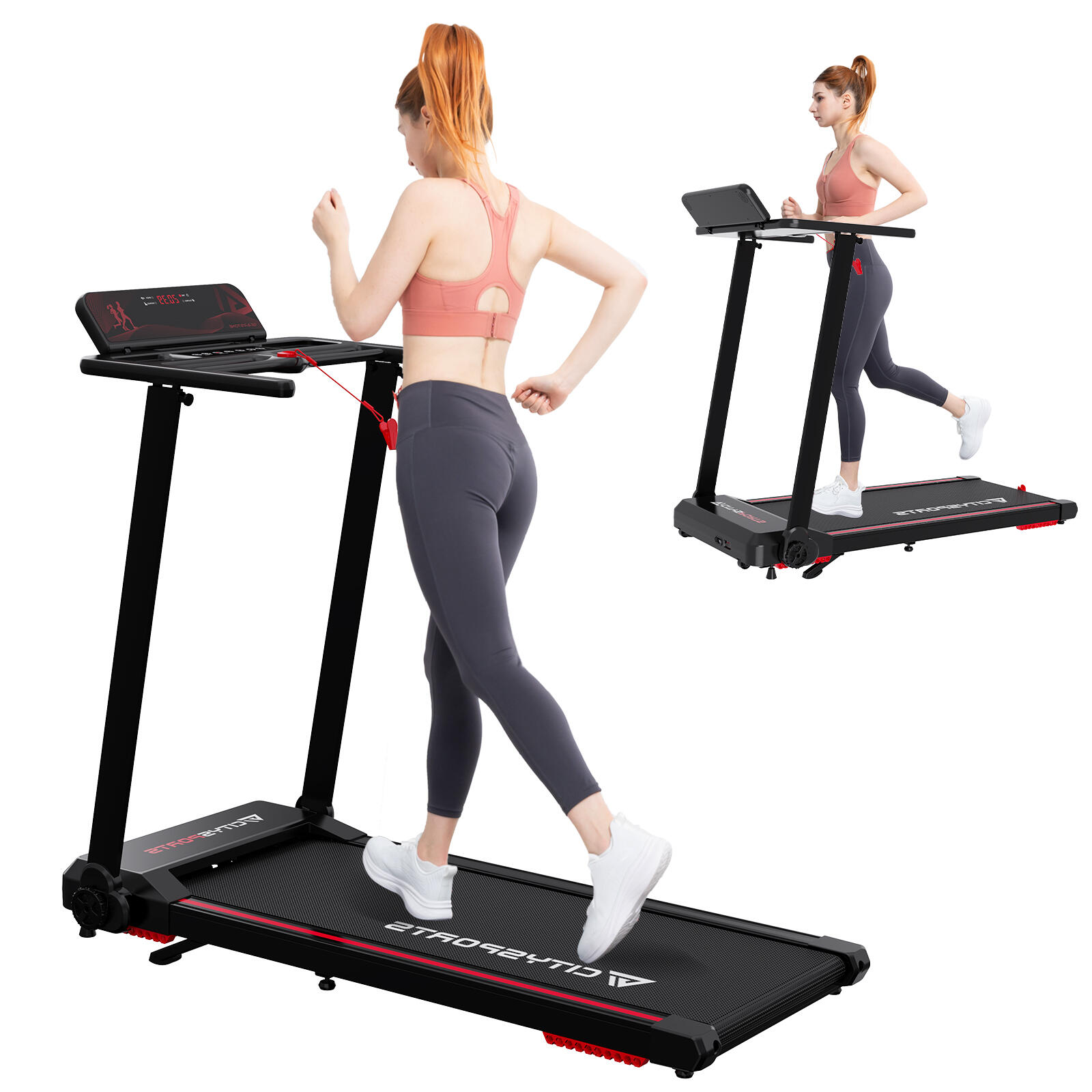 CITYSPORTS CITYSPORTS Folding Treadmill with incline for Home,12km/h Portable Treadmill