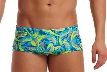 Herren - Schwimmen - Badehose - Classic trunks boxer ohne gürtel - silber