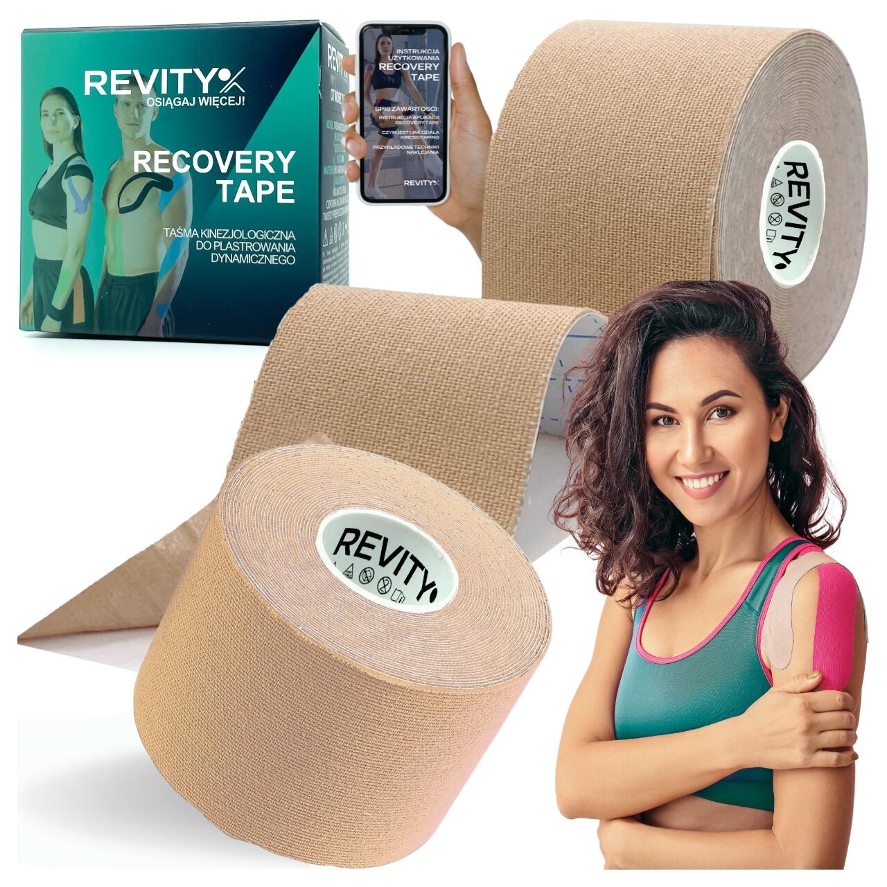 Kinesiology tape 1 szt. 5m Tejpy taśma kinezjologiczna plastry kinesio na kolano