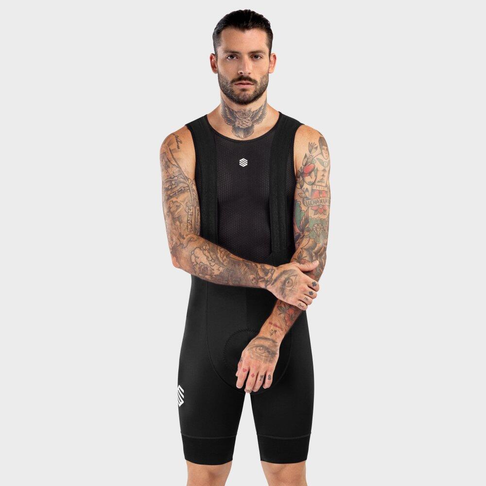 Salopette ciclismo a gamba corta uomo BX Resistance Nero 2/7