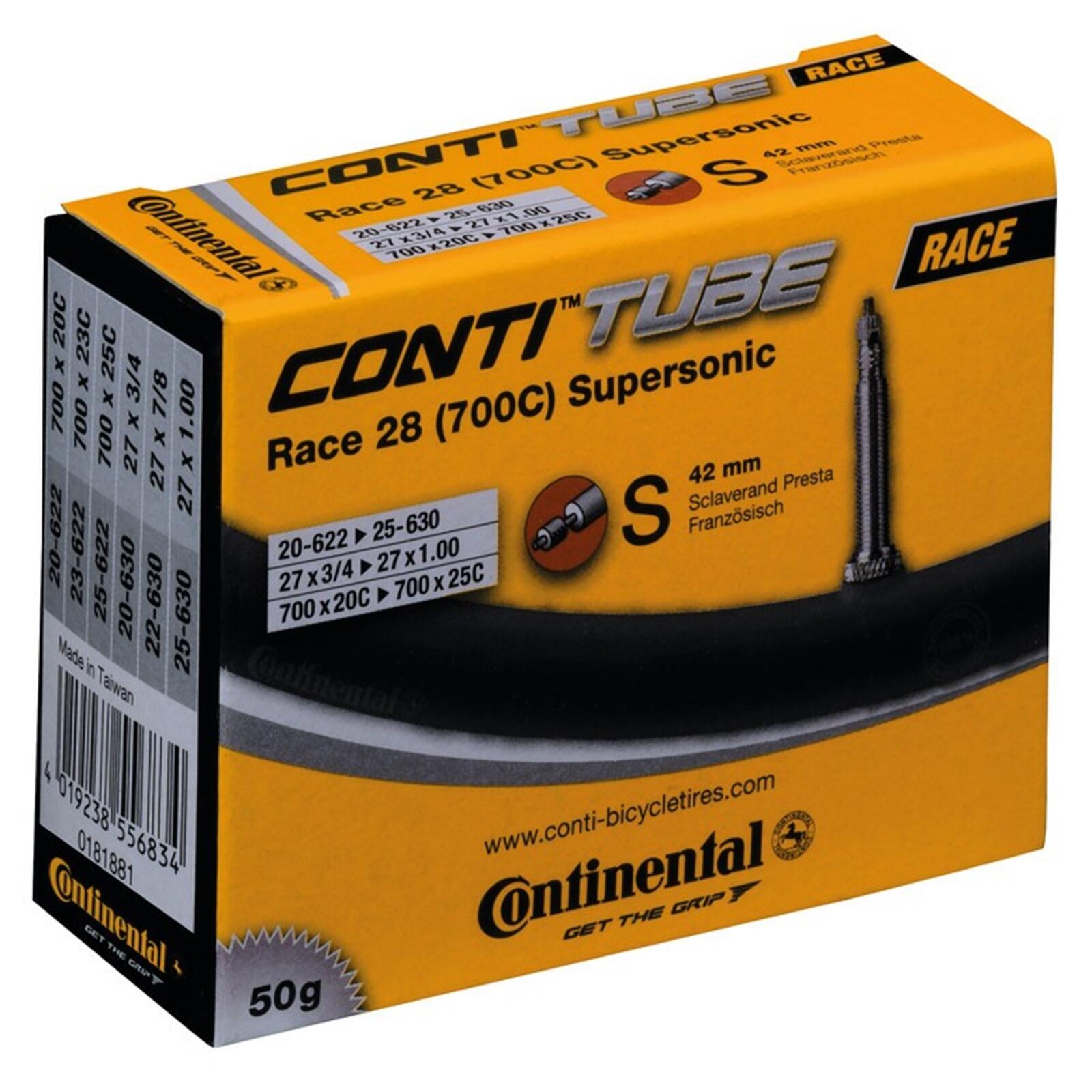 CONTINENTAL Camera d'aria Continental 700 x 20/25 Race Supersonic 42 mm